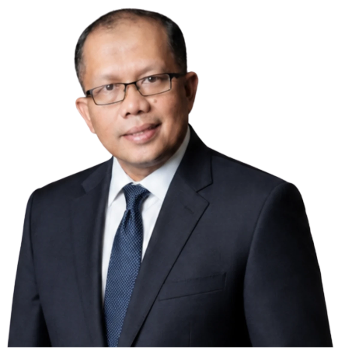 Portrait of Dr. Ahmad Mukhlis Yusuf (Coach AMY), wearing a dark suit