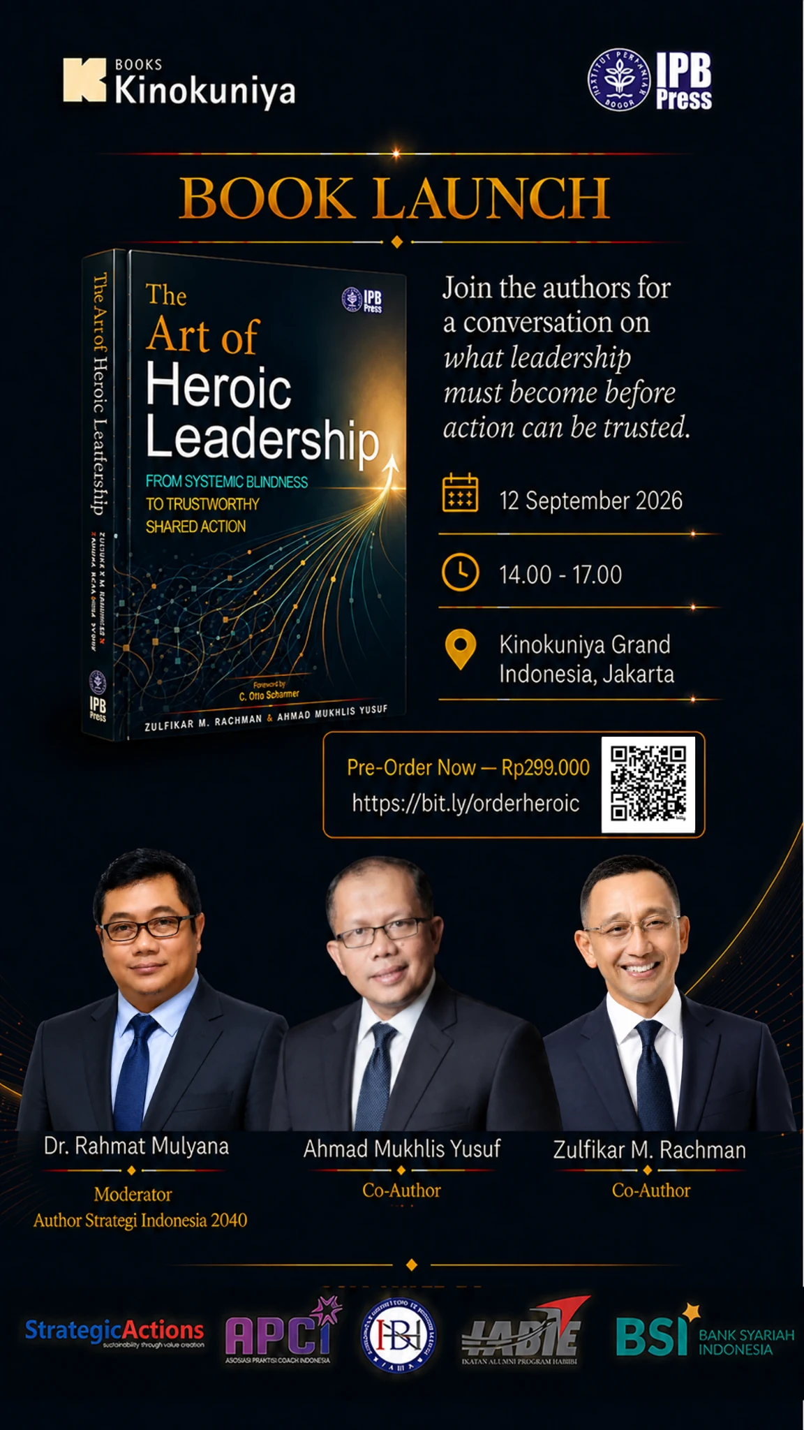 Official poster of the September 2026 book launch at Books Kinokuniya